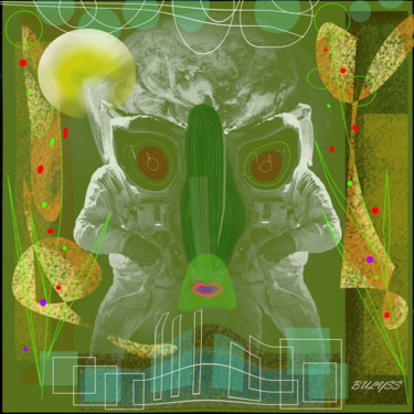 Digital Arts titled "Nec pluribus Impart…" by Marc Bulyss, Original Artwork, Digital Painting