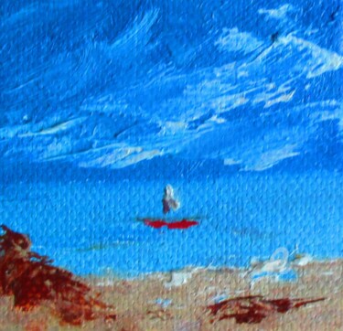Painting titled "Bretagne" by Roberto Urbano, Original Artwork, Oil Mounted on Wood Stretcher frame