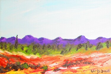 Painting titled "Paysage d' été" by Roberto Urbano, Original Artwork, Oil