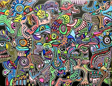 Peinture intitulée "C'est beau mais c'e…" par Walter Scott, Œuvre d'art originale, Acrylique