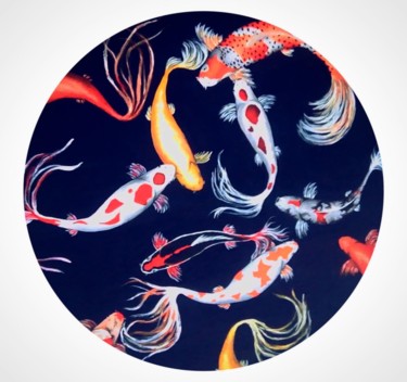 绘画 标题为“Koi” 由Christina Bilbili, 原创艺术品, 丙烯