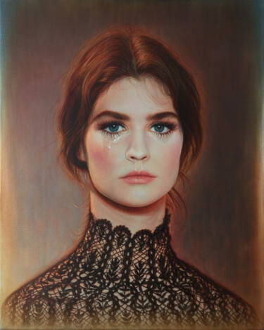 Painting titled "Manon" by Andriy Markiv, Original Artwork, Oil