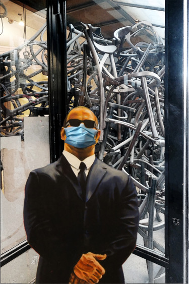 Arts numériques intitulée "Année 21 bis repeti…" par Hugues Elbe, Œuvre d'art originale, Photo montage