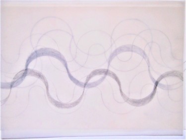 图画 标题为“waves overlapping (…” 由Dorothea Breit, 原创艺术品, 铅笔