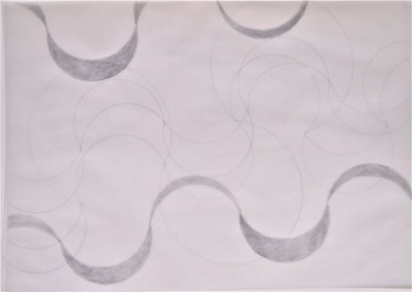 제목이 "o.T. (selected wave…"인 그림 Dorothea Breit로, 원작, 연필