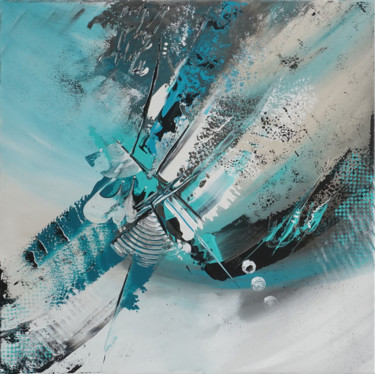 Painting titled "Alaska" by Magelli, Original Artwork, Acrylic Mounted on Wood Stretcher frame