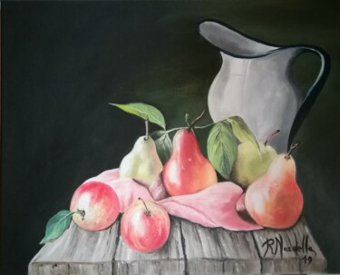 Pittura intitolato "NATURA MORTA CON BR…" da Rosa Nardella, Opera d'arte originale, Acrilico