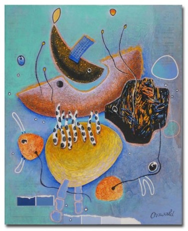 Peinture intitulée "RÊVE D'ENFANCE" par Jean-Luc Osswald, Œuvre d'art originale