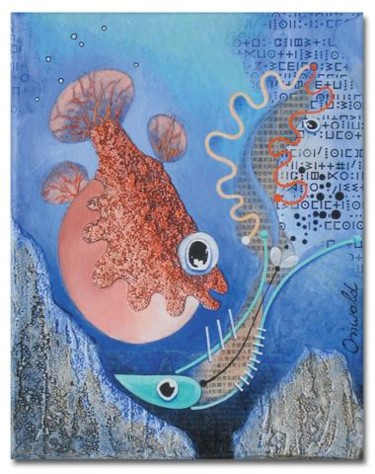 Peinture intitulée "LE JOUET DE NEPTUNE" par Jean-Luc Osswald, Œuvre d'art originale