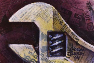 Painting titled "Small Wrench" by Gordon Tarpley, Original Artwork