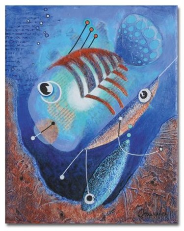 Peinture intitulée "LE LEURRE" par Jean-Luc Osswald, Œuvre d'art originale