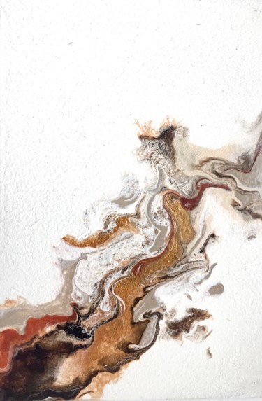 Картина под названием "Untitled (fragment)" - Anastasiya Krokhmal ( Art Kroha), Подлинное произведение искусства, Акрил Уста…