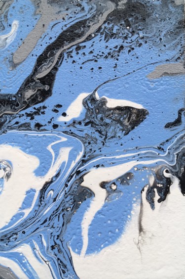 Картина под названием "untitled (blue)" - Anastasiya Krokhmal ( Art Kroha), Подлинное произведение искусства, Акрил Установл…