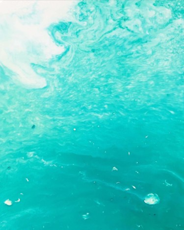 Картина под названием "water (the fragment…" - Anastasiya Krokhmal ( Art Kroha), Подлинное произведение искусства, Акрил Уст…