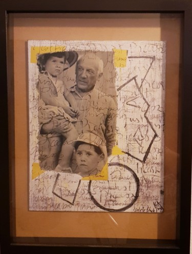 Collages titled "Just Picasso" by Isabelle Blondel, Original Artwork, Collages