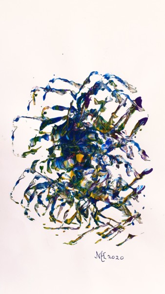 Schilderij getiteld "Spider 1" door Marianne Huizinga, Origineel Kunstwerk, Acryl