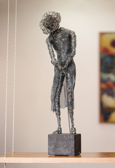 Peaceful old age (52x14x12 2kg Iron, tufa) 雕塑 标题为“Peaceful old age (5…” 由Karen Axikyan, 原创艺术品, 金属