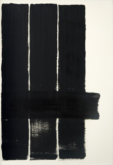 제목이 "lignes noires"인 미술작품 Zyrko로, 원작, 기름