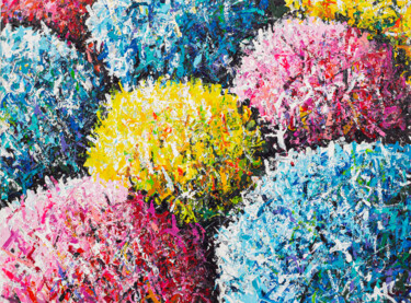 제목이 "#13 Bouquet de coul…"인 미술작품 A.T.6 Alexandre Trubert로, 원작, 아크릴