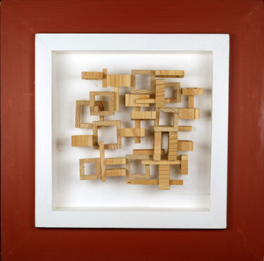 Sculptuur getiteld "Fantasie in Hout 1" door Anton Suurland, Origineel Kunstwerk, Hout