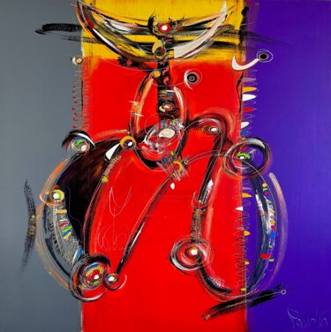 Peinture intitulée "MILADI" par Perrotte, Œuvre d'art originale, Acrylique Monté sur Châssis en bois