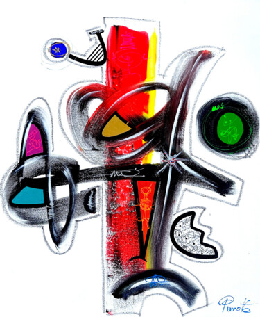 Peinture intitulée "KIMI" par Perrotte, Œuvre d'art originale, Acrylique Monté sur Châssis en bois