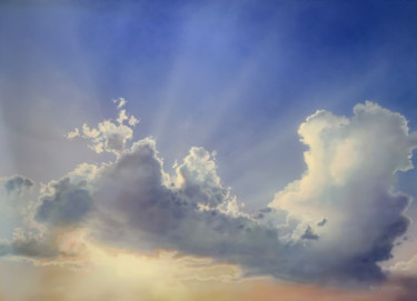 Painting titled "Summer Majesty" by David Tracey, Original Artwork, Acrylic Mounted on Wood Stretcher frame