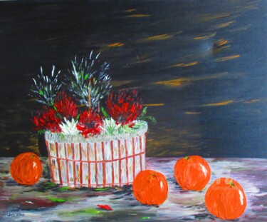 Painting titled "Natures mortes" by Roberto Urbano, Original Artwork, Oil