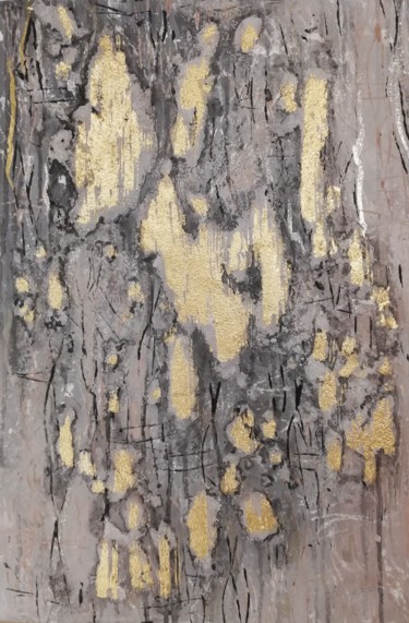 Painting titled "Золотой Камень" by Svetlana Vylegzhanina, Original Artwork, Acrylic