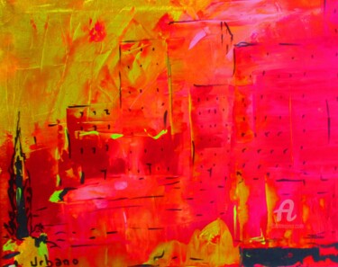 Painting titled "HLM" by Roberto Urbano, Original Artwork, Acrylic