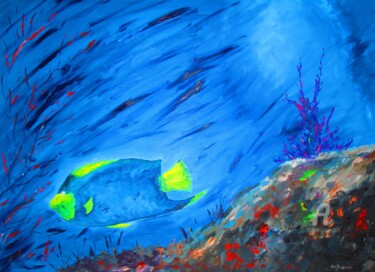「L' îlets pigeon」というタイトルの絵画 Roberto Urbanoによって, オリジナルのアートワーク, オイル