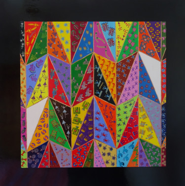 Chasseurs des bruits Painting titled "Chasseurs des bruits" by Patrick Chaneac, Original Artwork, Acrylic