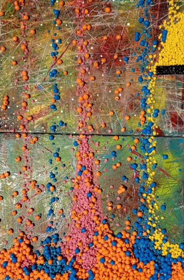 Painting titled "Orange Bubblegum." by Warren Griessel, Original Artwork, Oil