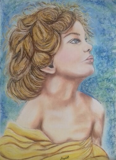 Rysunek zatytułowany „Angelot 2” autorstwa Norel, Oryginalna praca, Pastel