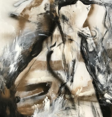 Pintura titulada "Showering nude" por Tiny De Bruin, Obra de arte original, Acrílico