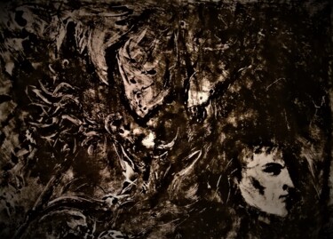 印花与版画 标题为“FALLEN HORSEMAN” 由Joseph Urie, 原创艺术品, 蒙纳