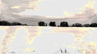 In the Middle of Winter 16. Среди зимы 16 图画 标题为“In the Middle of Wi…” 由Владимир Абаимов, 原创艺术品, 墨