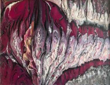 Ripped Heart Painting titled "Ripped Heart" by Natalia Kutova, Original Artwork, Acrylic Mounted on Cardboard