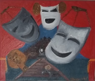 绘画 标题为“Personae Vitae” 由Eduardo González., 原创艺术品, 油
