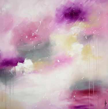 제목이 "STORMY"인 미술작품 Sandrine Hartmann로, 원작, 아크릴 나무 들것 프레임에 장착됨