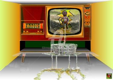 Digital Arts titled "TELEréalité" by Pierre Peytavin, Original Artwork, 2D Digital Work