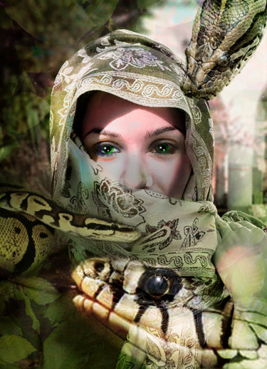 Arts numériques intitulée "Reptiles" par Dominique Taïbouni, Œuvre d'art originale, Photo montage