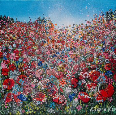 제목이 "Peace and love"인 미술작품 Claire Morand로, 원작, 아크릴