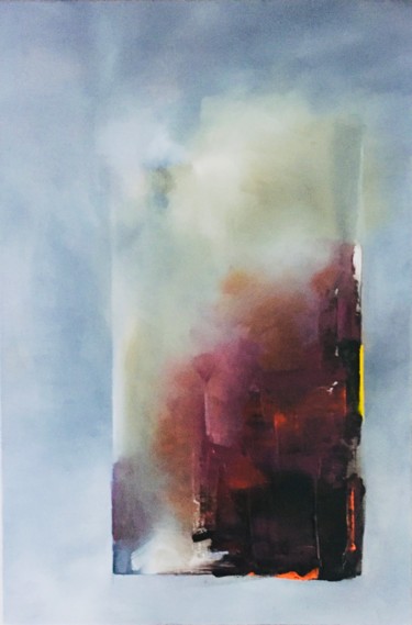 Schilderij getiteld "The purple forrest" door Inge Coolen, Origineel Kunstwerk, Olie