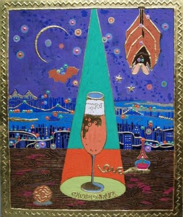 LOVER Schilderij getiteld "LOVER" door Chiori Ohnaka, Origineel Kunstwerk, pigmenten Gemonteerd op artwork_cat.