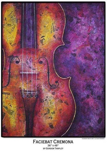 Painting titled "faciebat cremona" by Gordon Tarpley, Original Artwork