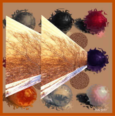 数字艺术 标题为“Seasonal Colors” 由Marc Bulyss, 原创艺术品, 数字油画