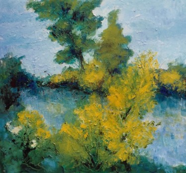 Alberi vicino a un laghetto