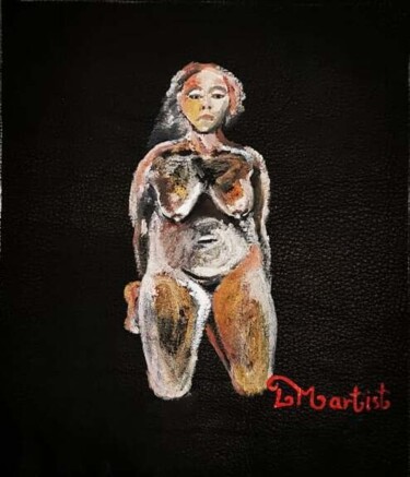 제목이 "relaxed woman"인 미술작품 Lilian Manolakaki (lm artist)로, 원작, 기름