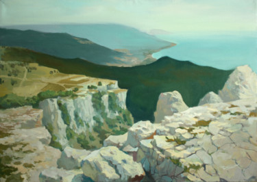Painting titled "A trip to the mount…" by Denis Bely, Original Artwork, Oil